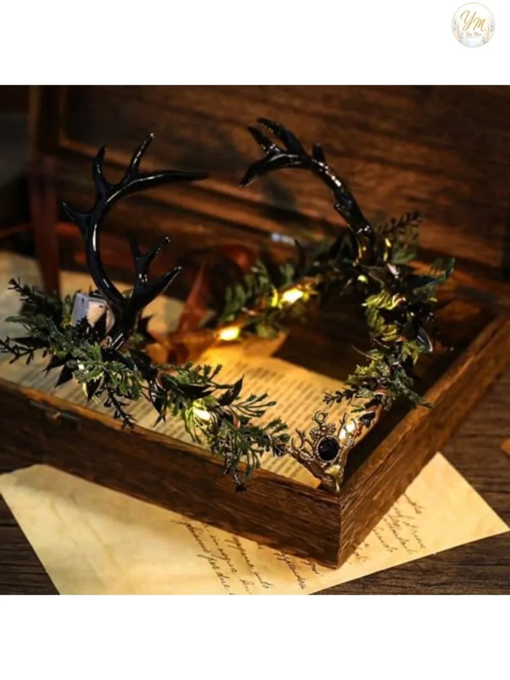 Adjustable Gothic Flower Elf Crown Renaissance Fair Cosplay Headpiece